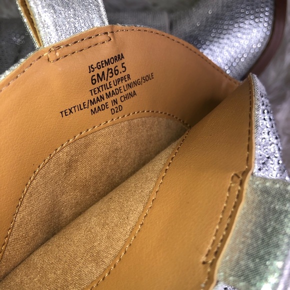 🪩Jessica Simpson Metallic Slouch Ankle Booties NWOT size 6🪩 - Picture 13 of 16